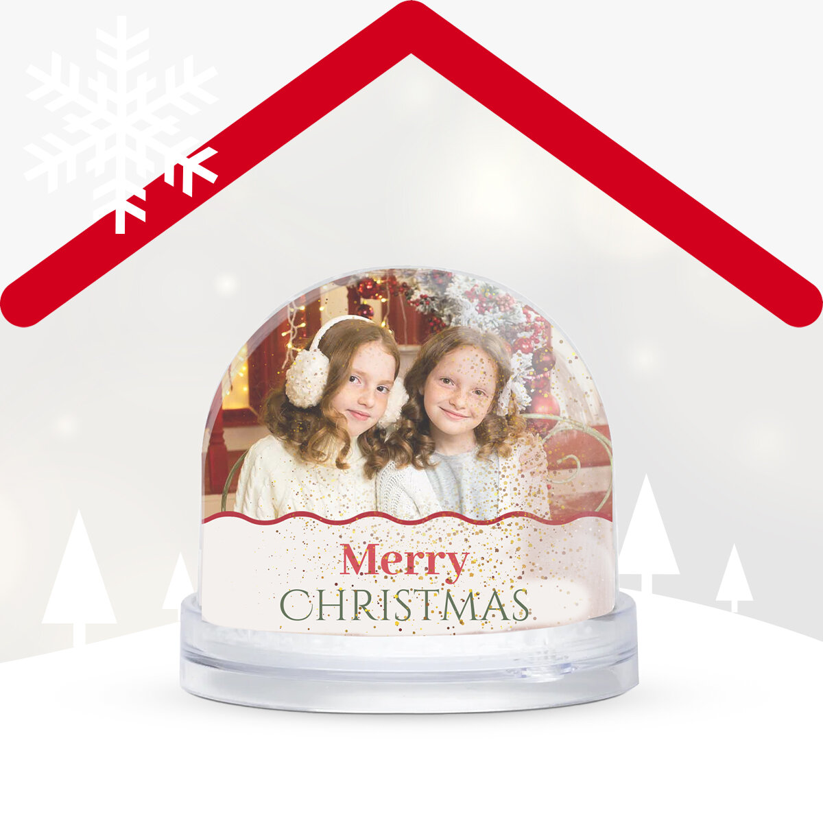 Személyre szabott karácsonyi asztali földgömbök