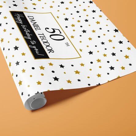 Hârtie de împachetat cadouri personalizată cu text - It