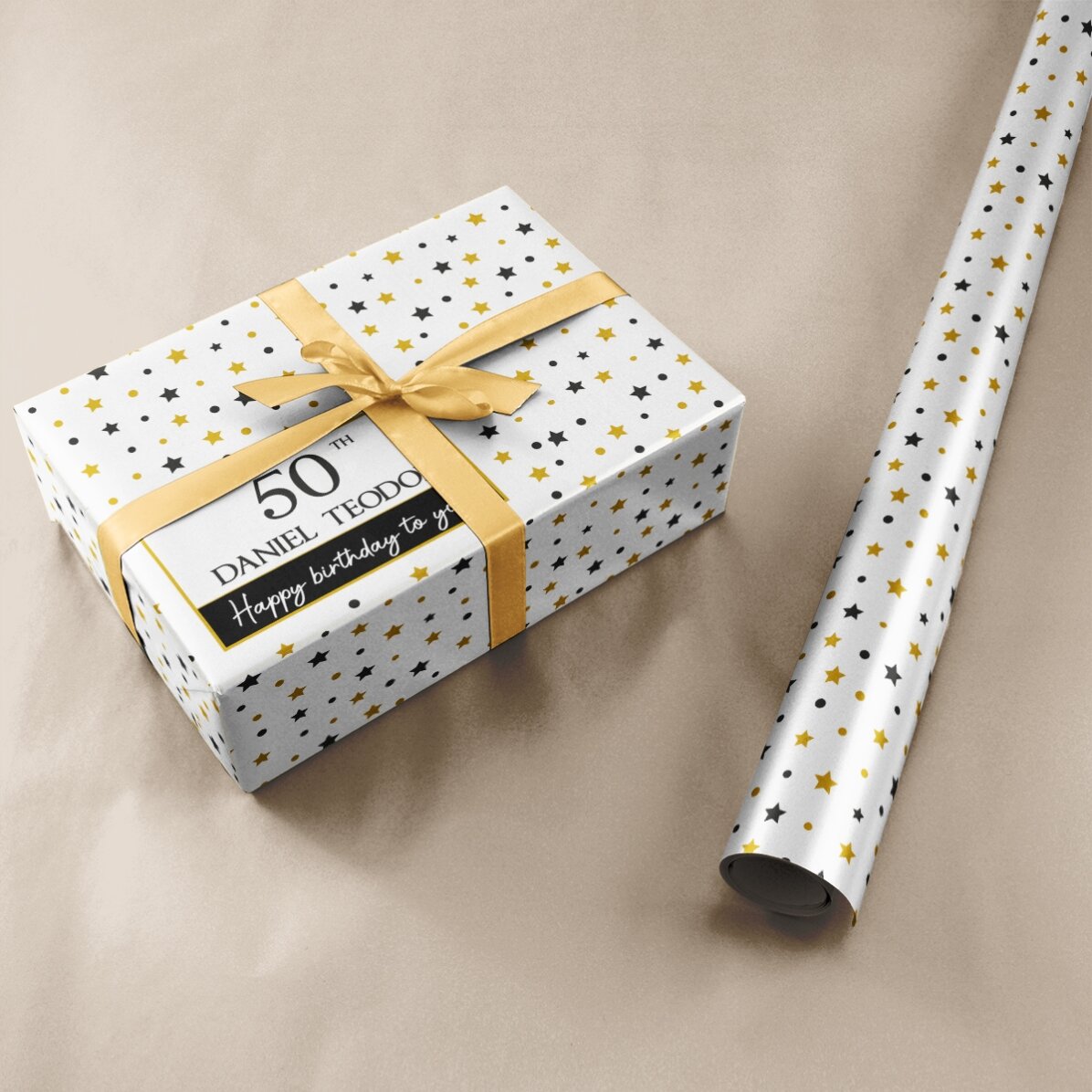 Hârtie de împachetat cadouri personalizată cu text - It