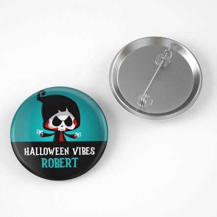 Insignă personalizată cu nume - Halloween vibes