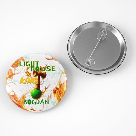 Insignă personalizată cu nume - Lighthouse King