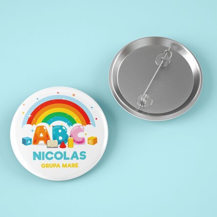 Insignă personalizată cu nume pentru cei mici - Grădiniță