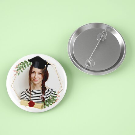 Insignă personalizată cu o poză - Absolvire