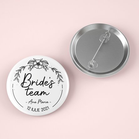 Insignă personalizată cu text - Bride