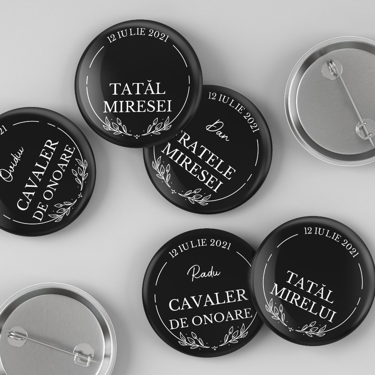 Insignă personalizată cu text - Groom