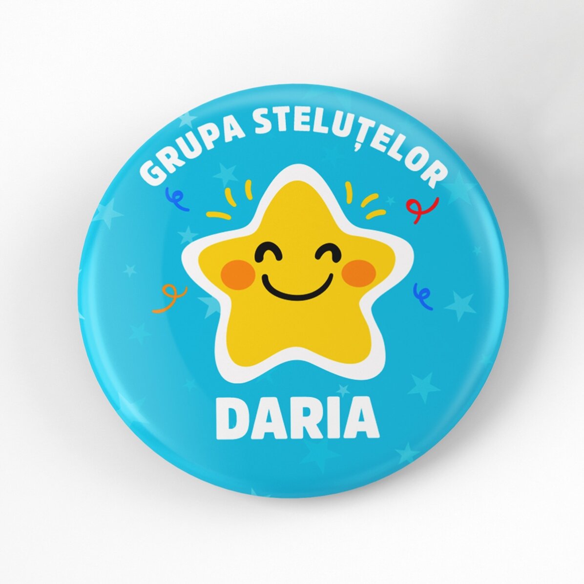 Insignă personalizată cu text - Grupa steluțelor