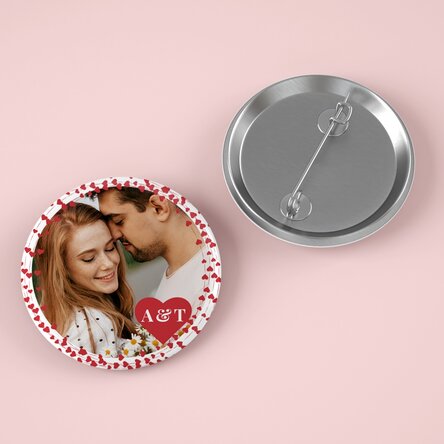 Insignă personalizată cu text și poză - Love