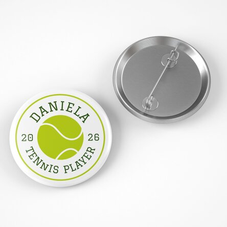 Insignă personalizată cu text - Tenis