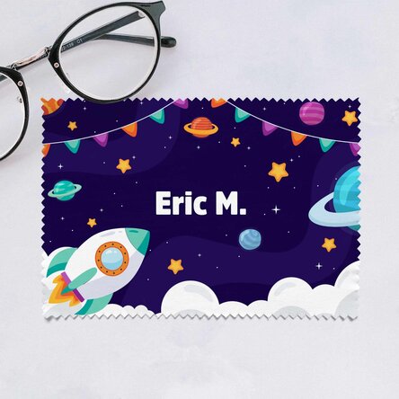 Lavetă personalizată pentru curățare ecrane/ ochelari - Cosmos