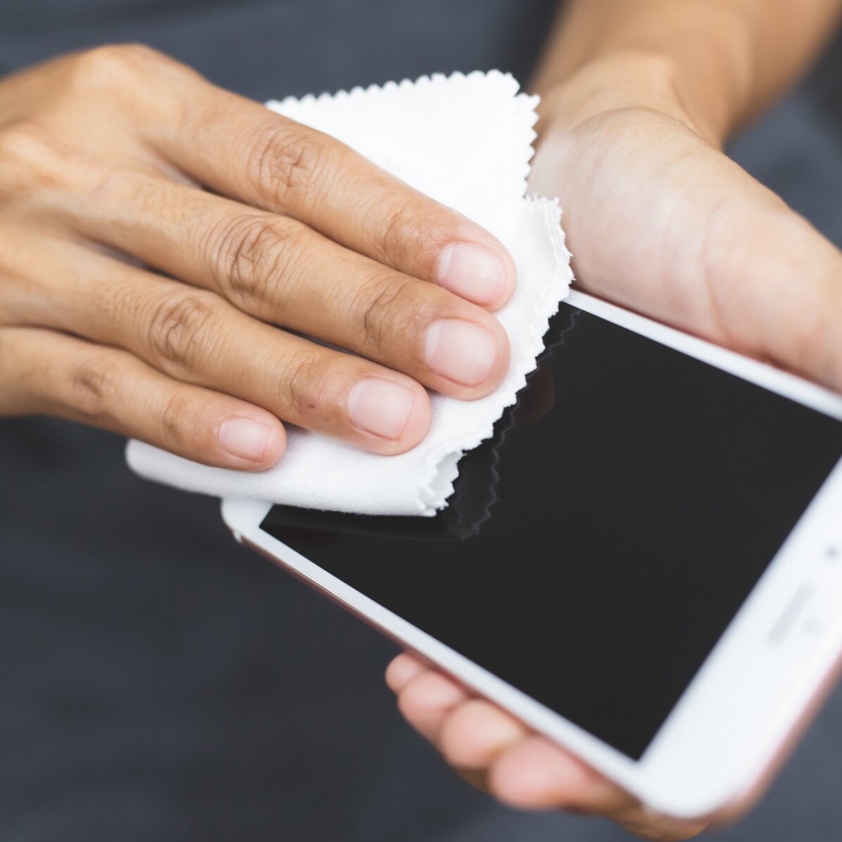 Lavetă personalizată FC Rapid pentru curățare ecrane/ochelari - Logo și mesaj