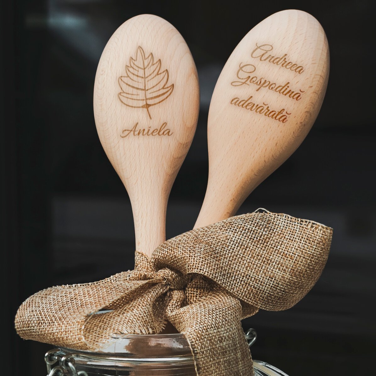 Lingură de lemn personalizată - Autumn flavours