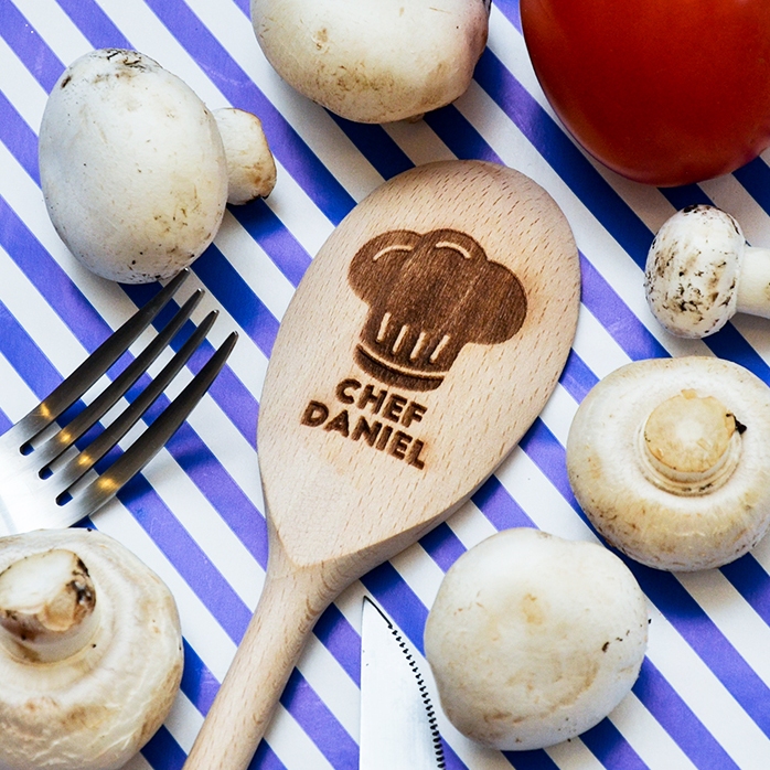 Lingură de lemn personalizată - Chef