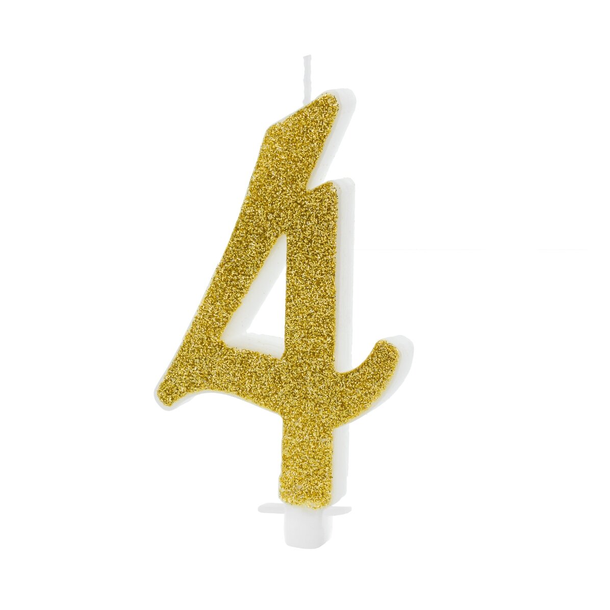 Lumânări pentru tort - Cifre aurii 10cm