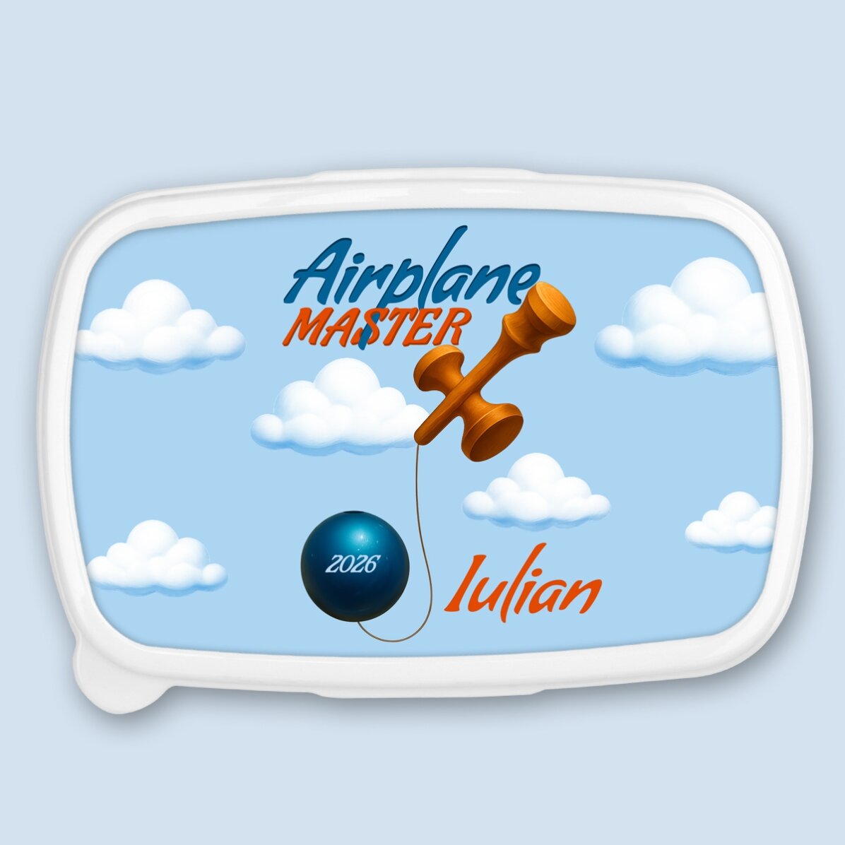 Lunch box, caserolă personalizat cu text - Airplane Master