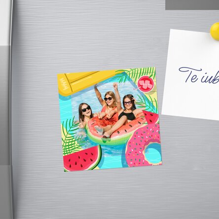 Magnet 10x10 personalizat cu o poză - Summer time!