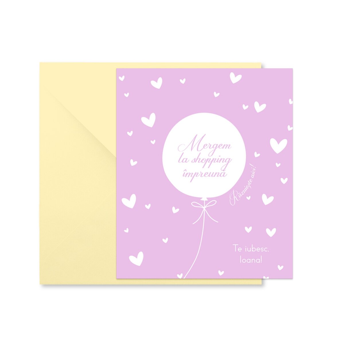 Magnet răzuibil 10x12 cm personalizat cu text - Love