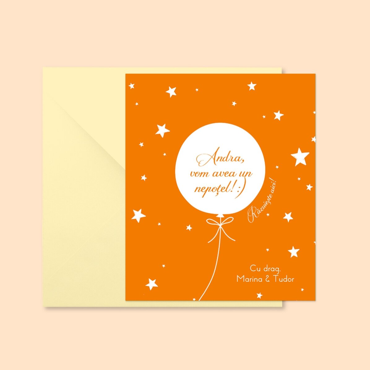 Magnet răzuibil 10x12 cm personalizat cu text - Surpriză