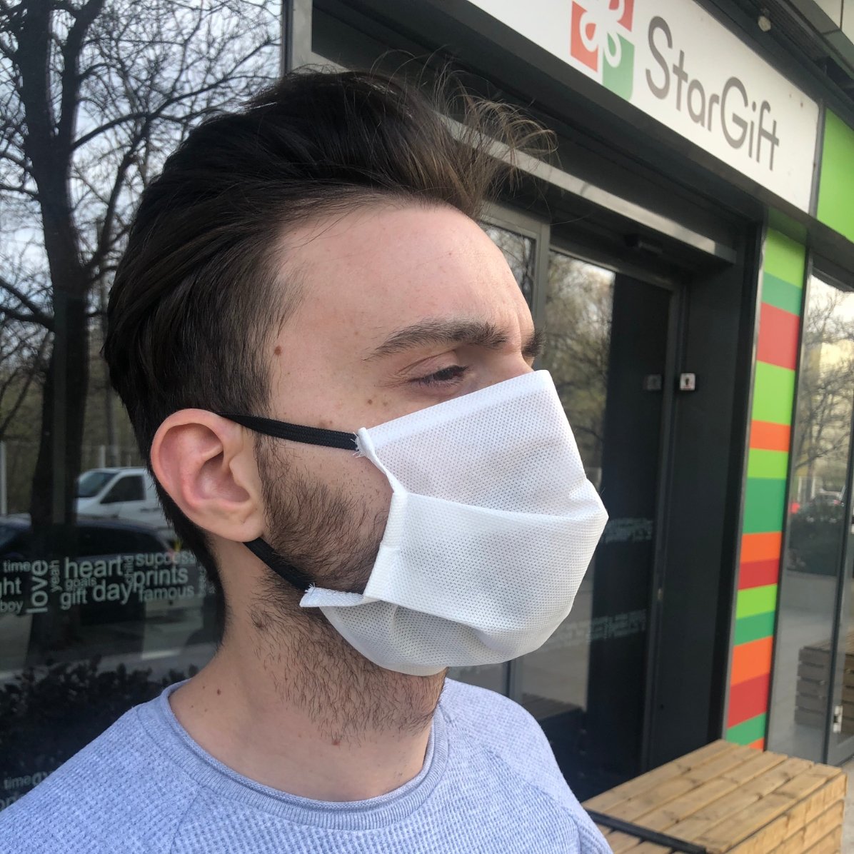 Mască din material nețesut din polipropilenă 80gr