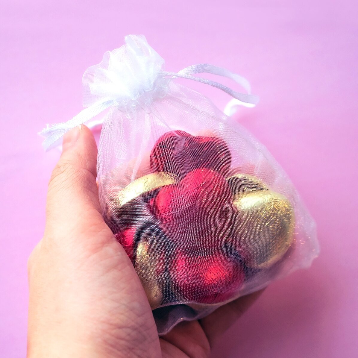 Set 10 mini ciocolățele inimioară personalizate cu poză