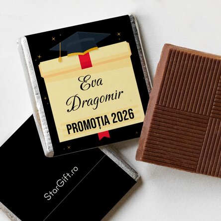 Személyre szabott mini csokoládé szöveggel - Érettségi