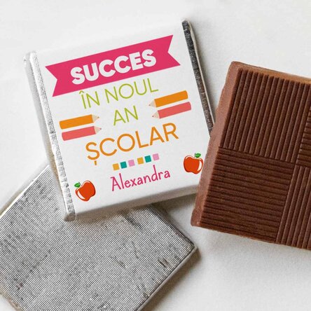 Mini ciocolată personalizată cu text - Succes