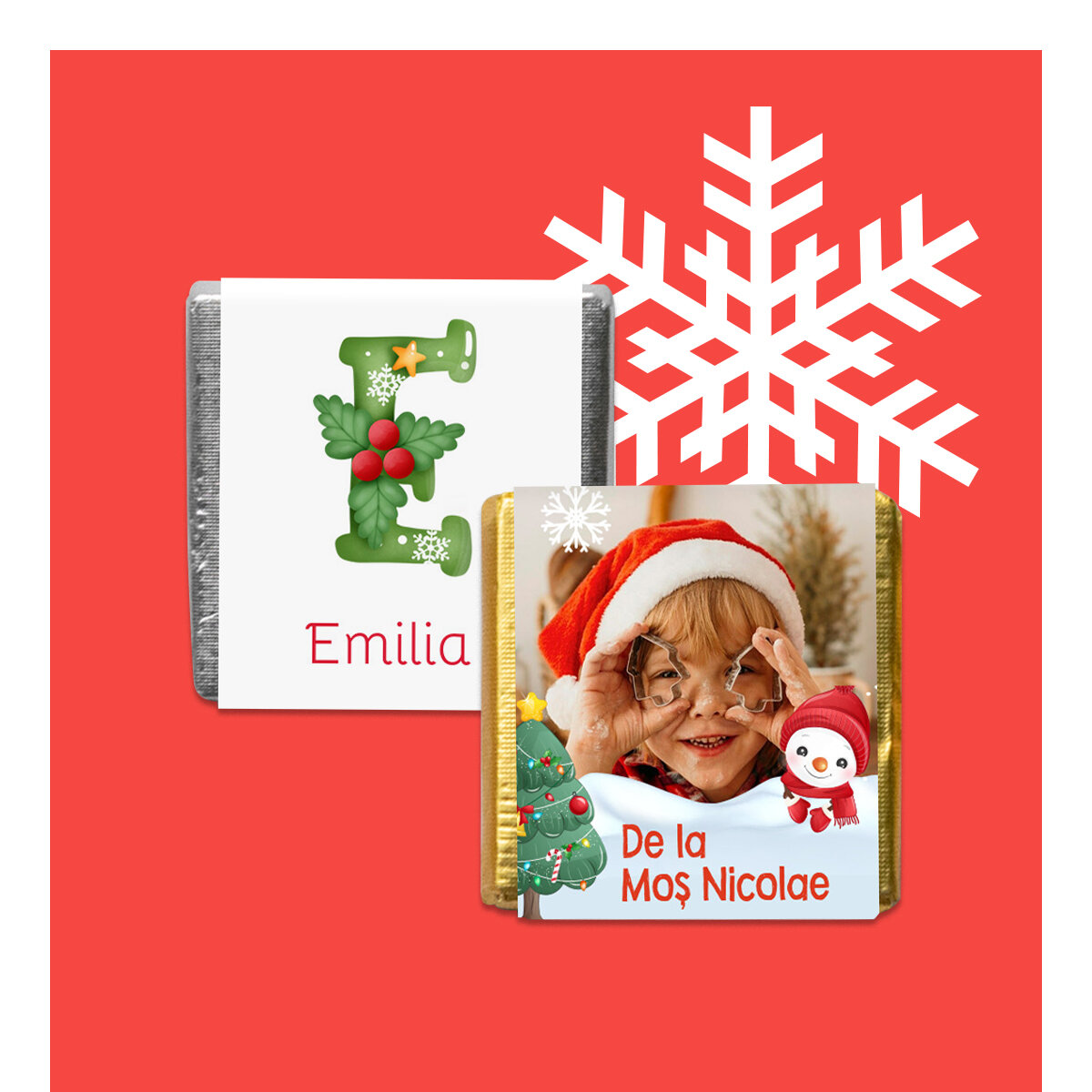 Személyre szabott mini csokoládé a Mikulástól