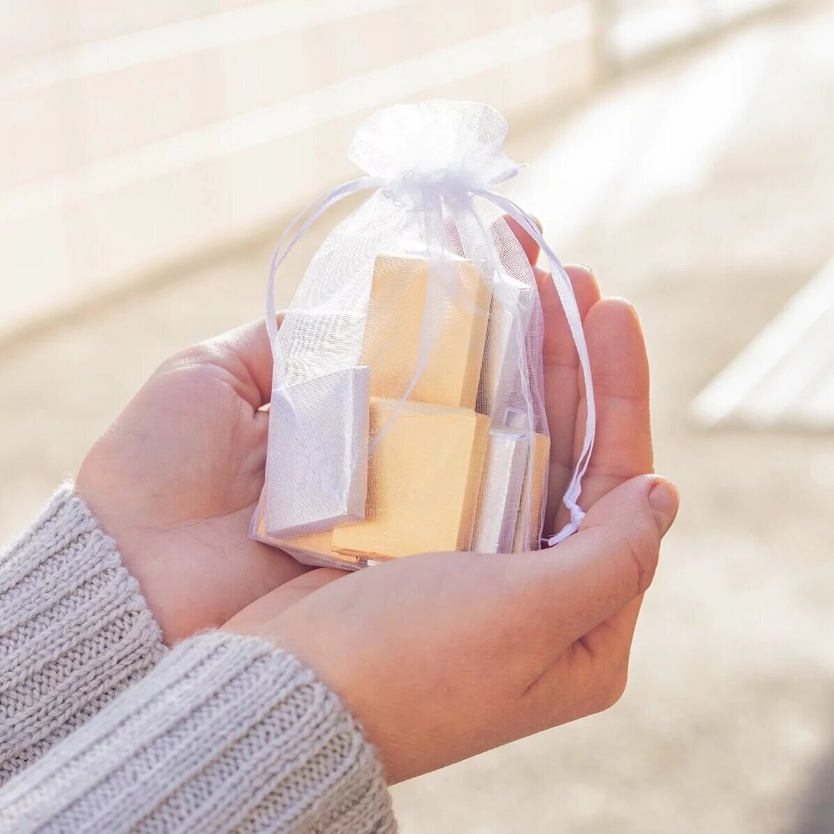 Set 10 mini ciocolățele personalizate cu poze și nume - Cute Christmas