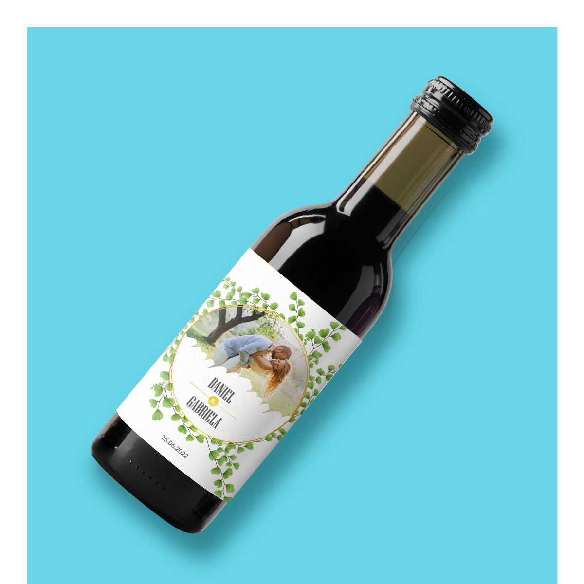 Személyre szabott mini borosüvegek