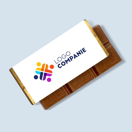 Mini tabletă de ciocolată personalizată cu logo