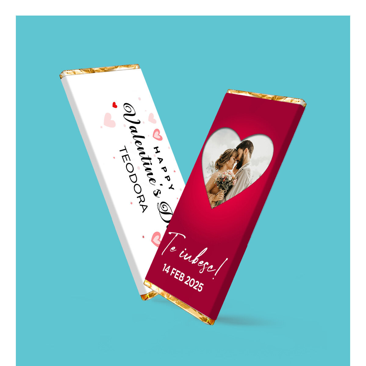 Személyre szabott mini csokoládétáblák