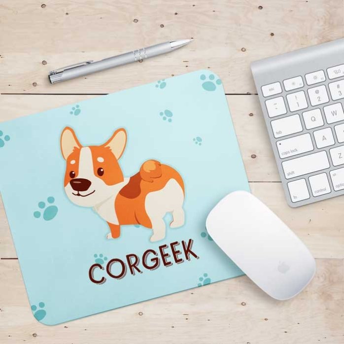 Mouse pad personalizat cu text -  Corgeek