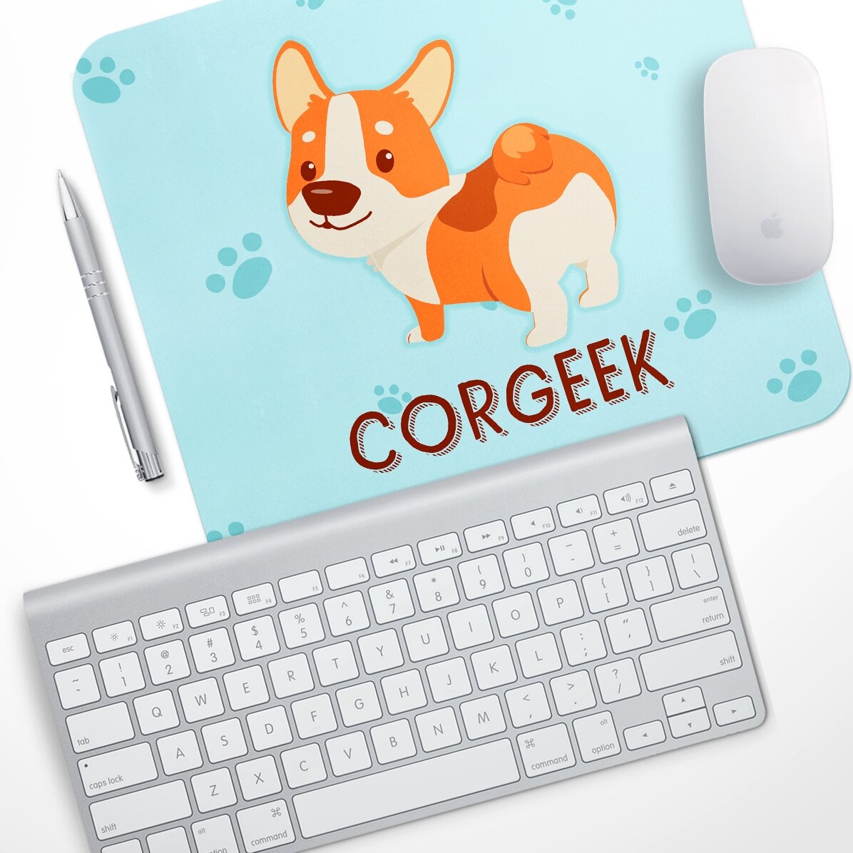 Mouse pad personalizat cu text -  Corgeek