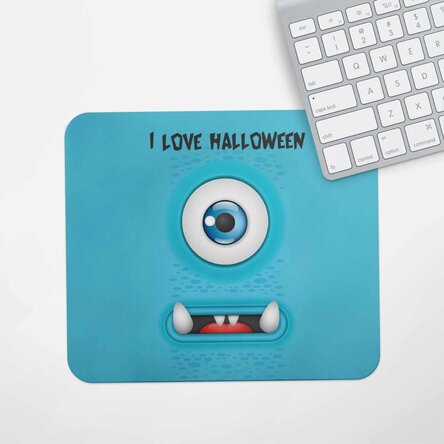 Mouse pad personalizat cu text - Model Monstru