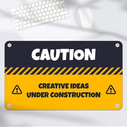 Mouse pad XXL personalizat cu text - CAUTION