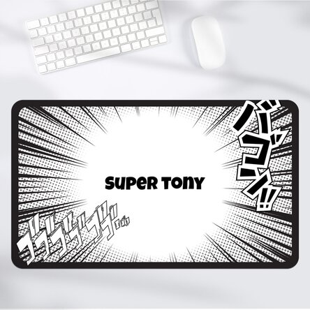 Mouse pad XXL personalizat cu text - Comics