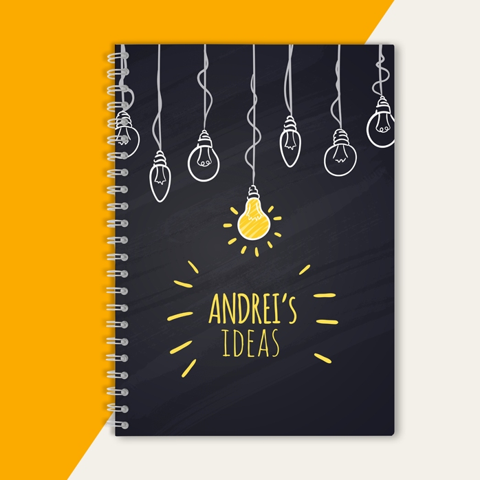 Notebook personalizat - Bright Ideas