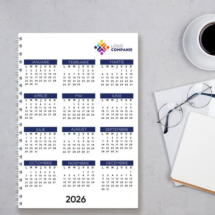 Notebook personalizat cu logo - Calendar