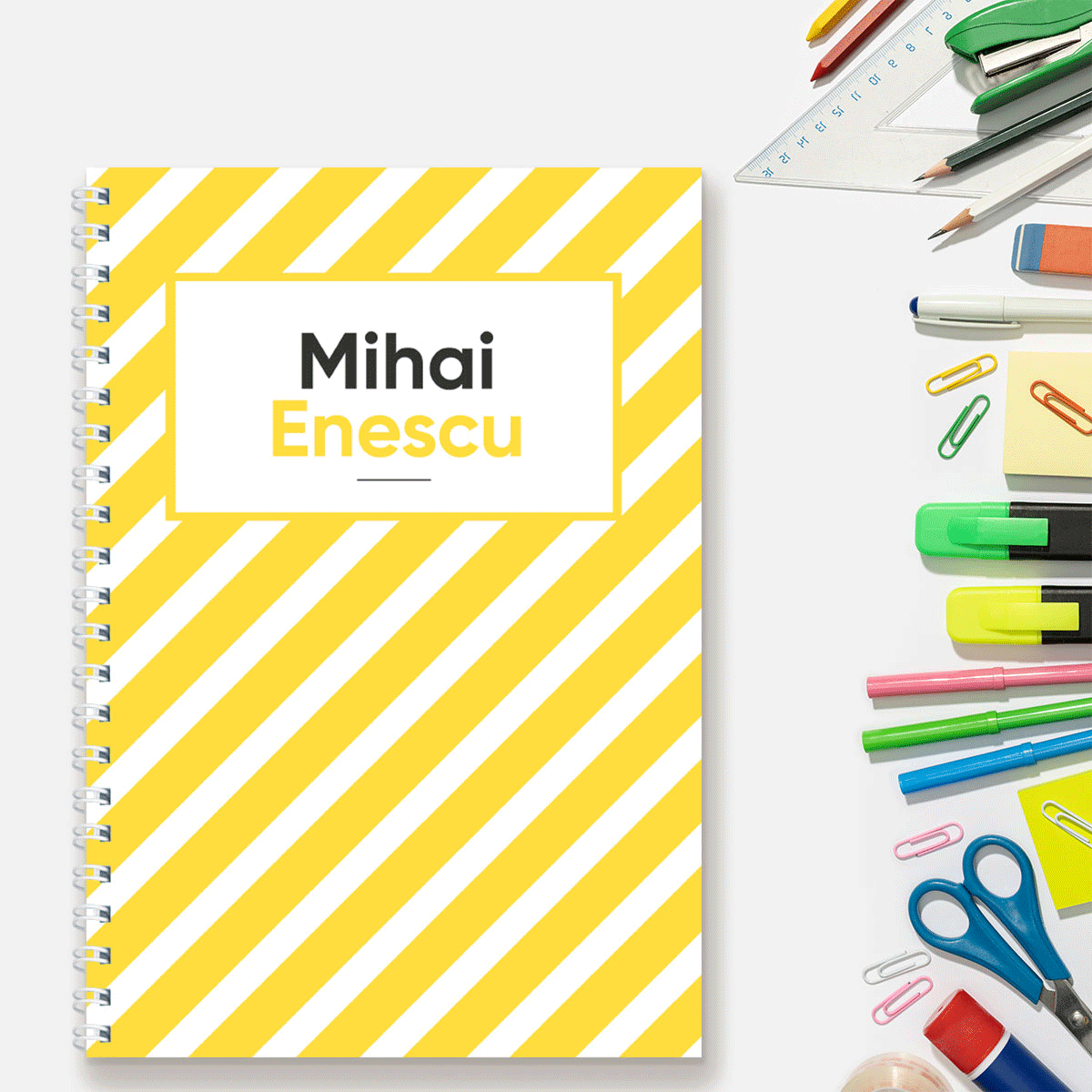 Notebook personalizat cu nume