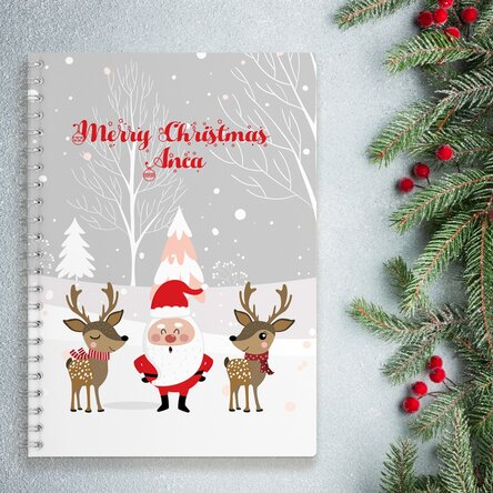 Notebook personalizat cu text - Santa Claus
