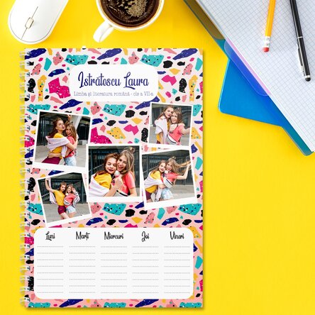Notebook personalizat cu text și poze - Memories
