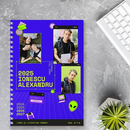 Notebook personalizat cu text - Web Kid