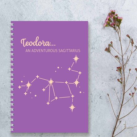 Notebook personalizat cu text - Zodia Săgetător