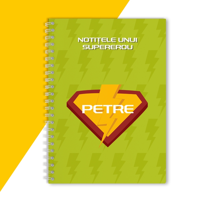 Notebook personalizat - Supererou