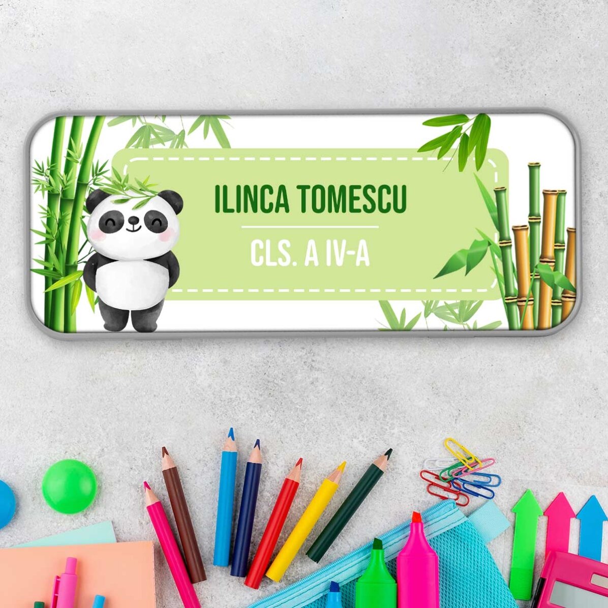 Penar personalizat cu mesaj - Cute Panda
