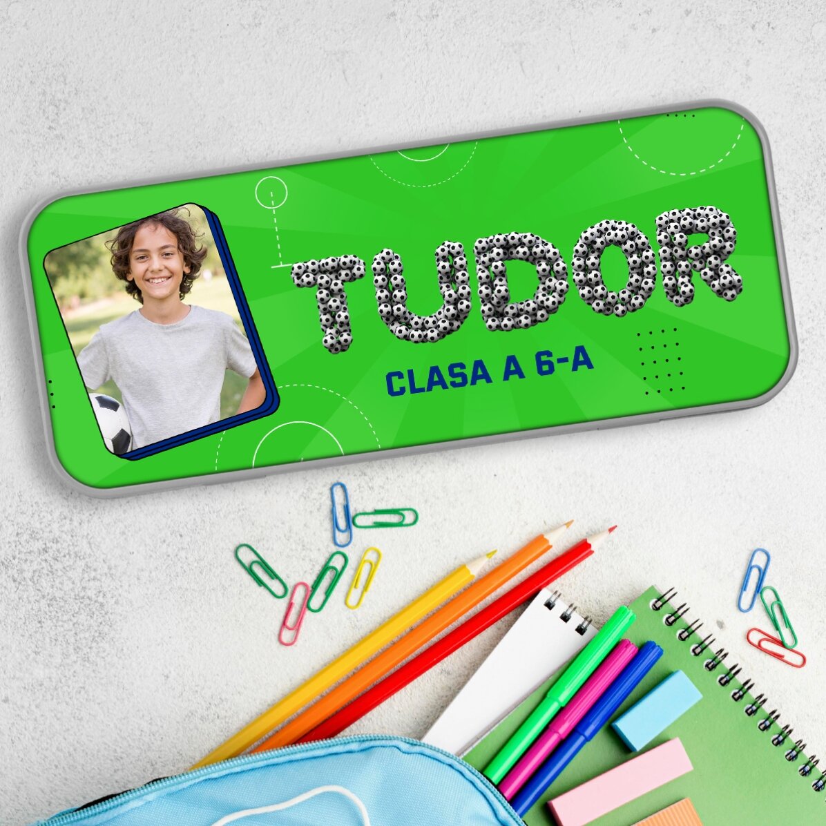 Penar personalizat cu o poză și text - Fotbal