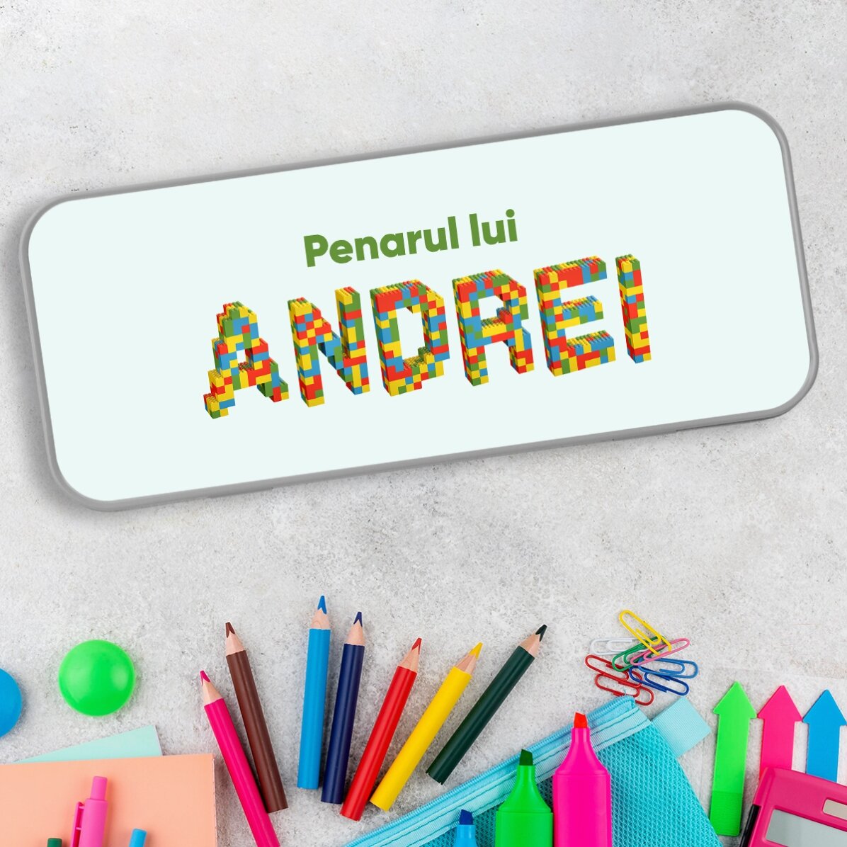 Penar personalizat cu text - Lego