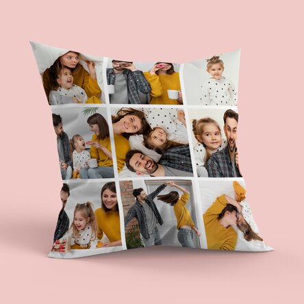 Pernă personalizată cu 9 poze - format mare