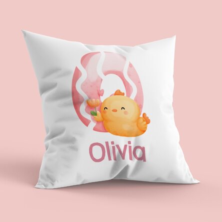 Pernă personalizată cu nume și inițială - Cute