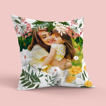 Pernă personalizată cu poză, format mare - Hello spring