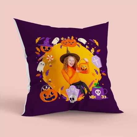 Pernă personalizată cu poză - Halloween 
